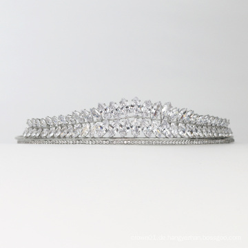 Mode exquisite Kristall glänzend Hochzeit Kopfschmuck Krone Brauthaar Accessoires